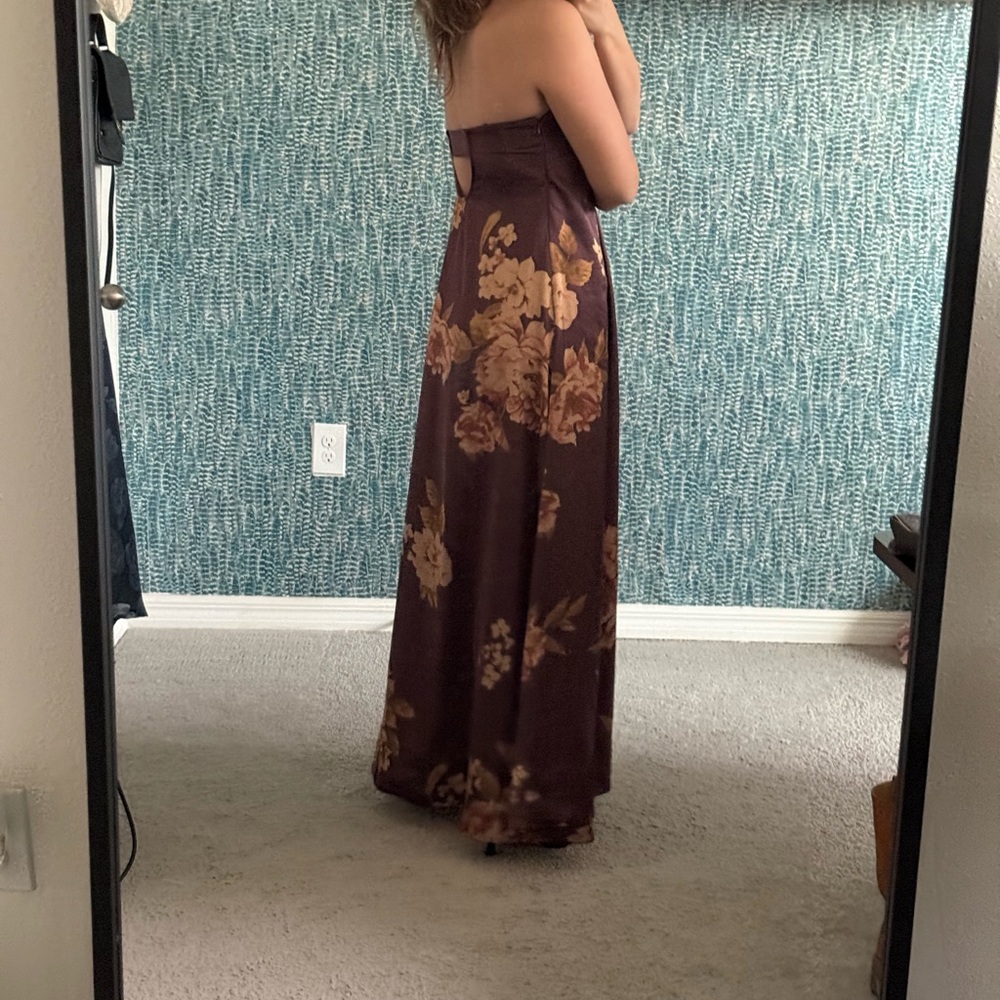 Free People Botanical Maxi Strapless Dress size medium - Picture 3 of 4